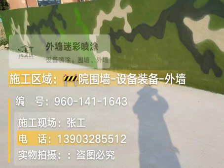 南岸 迷彩漆喷涂价格（按平方米计费）